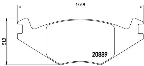 set placute frana,frana disc BREMBO P 85 019
