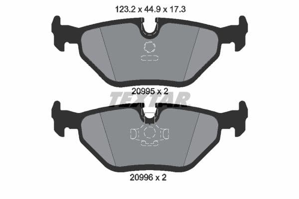 set placute frana,frana disc TEXTAR 2099501