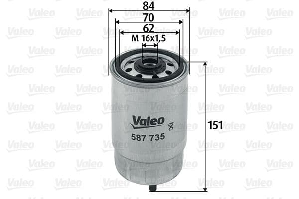 filtru combustibil VALEO 587735