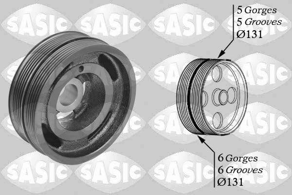 Fulie curea, arbore cotit SASIC 2156042