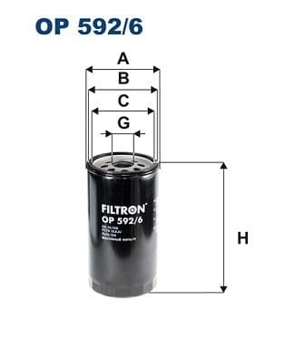 Filtru ulei FILTRON OP 592/6