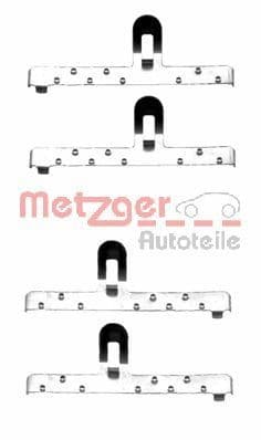 Set accesorii, placute frana METZGER 109-1048