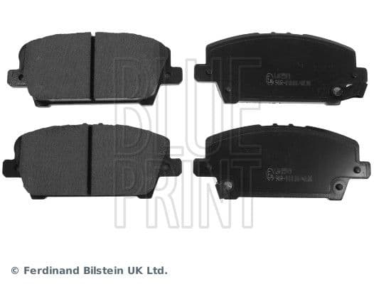 set placute frana,frana disc BLUE PRINT ADH24271