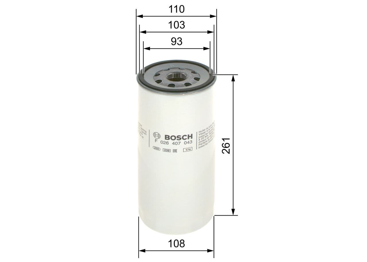 Filtru ulei BOSCH F 026 407 043
