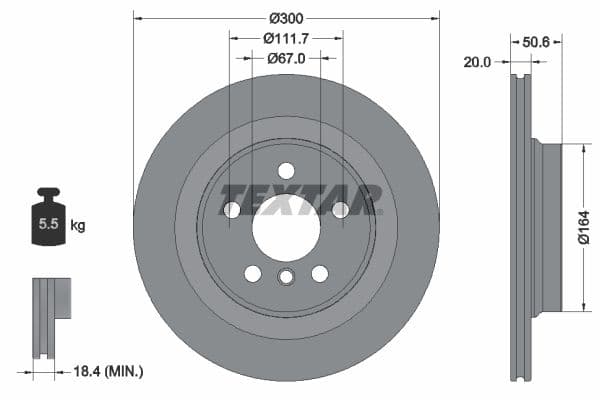 Disc frana TEXTAR PRO 92274503