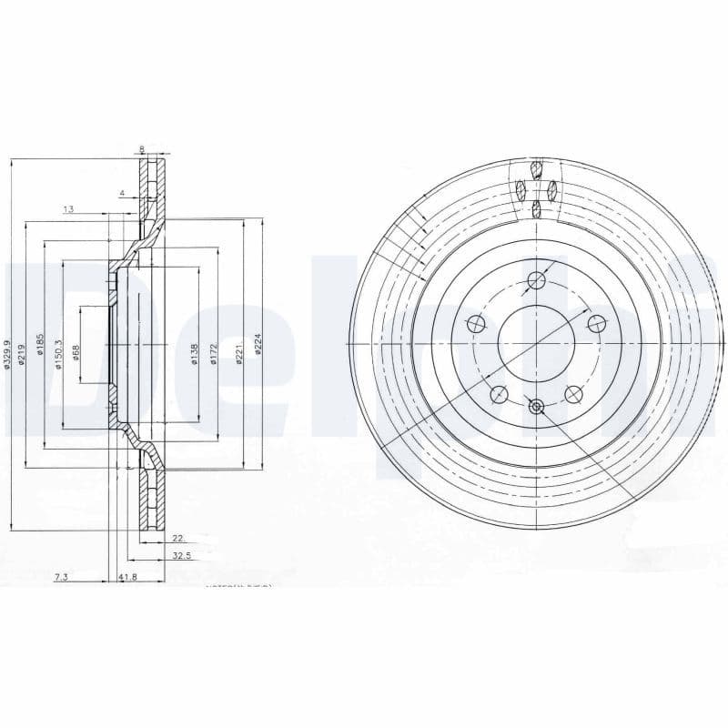 Disc frana DELPHI BG3991