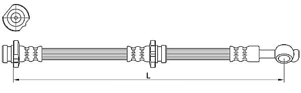 Furtun frana METZGER 4110471