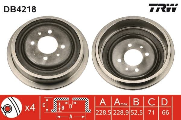 Tambur frana TRW DB4218