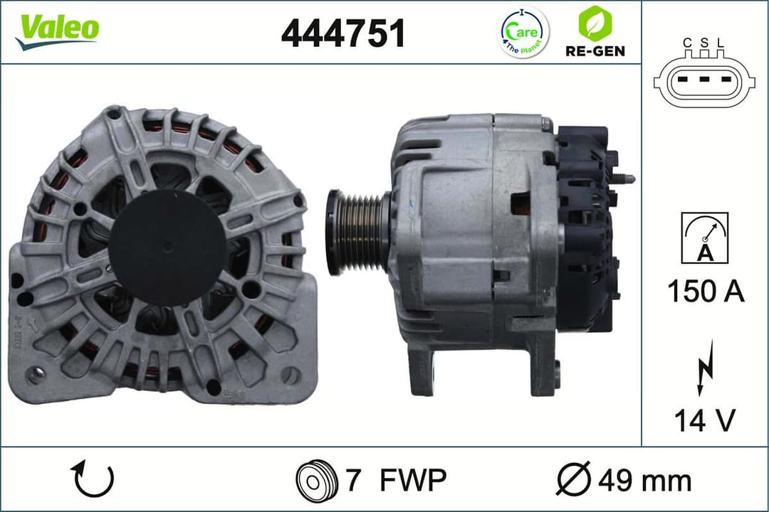 Generator / Alternator VALEO 444751