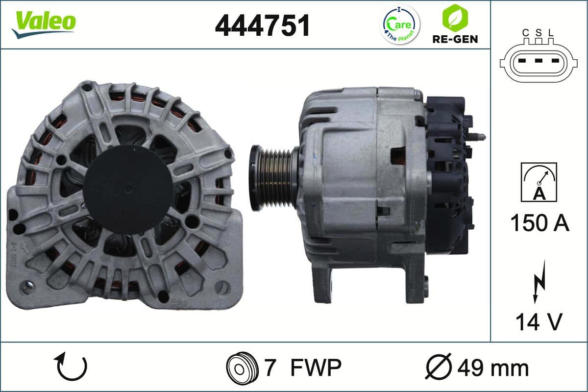 Generator / Alternator VALEO 444751