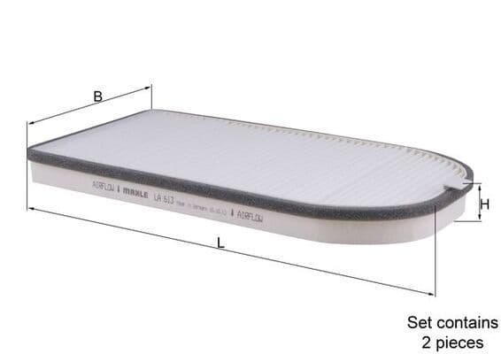 Filtru, aer habitaclu KNECHT LA 613/S