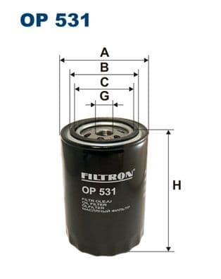 Filtru ulei FILTRON OP 531