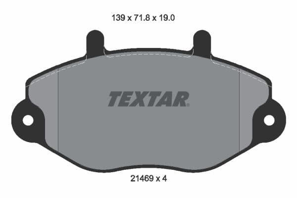 set placute frana,frana disc TEXTAR 2146901