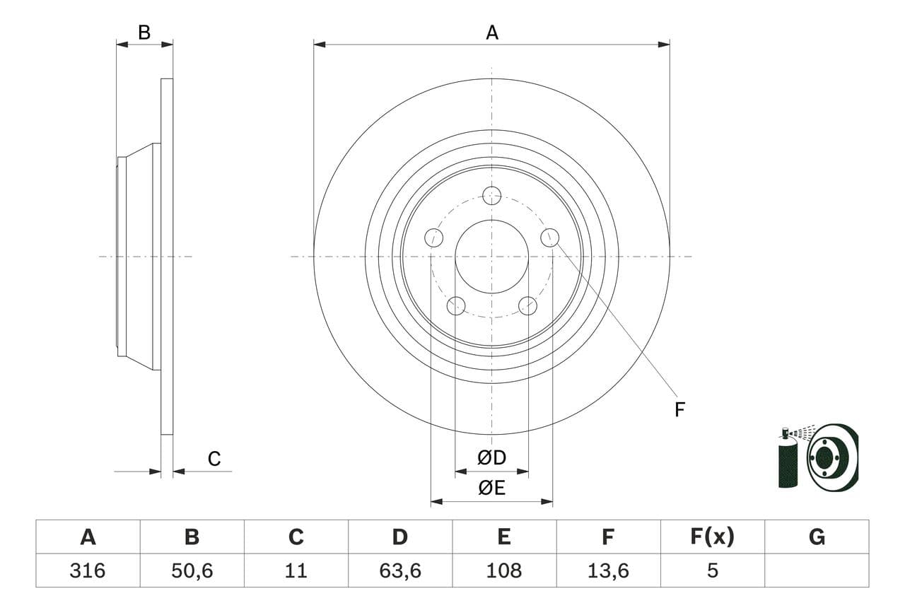 Disc frana BOSCH 0 986 479 E82