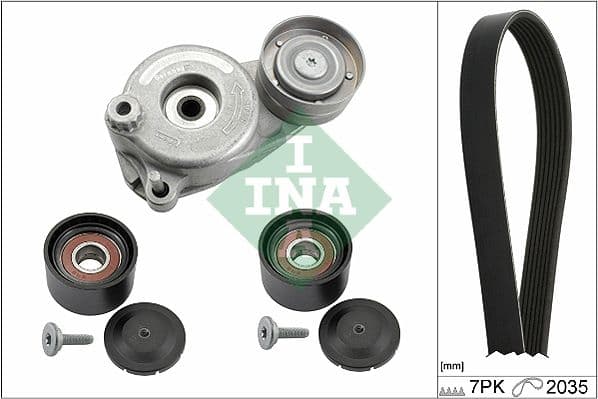 Set curea transmisie cu caneluri Schaeffler INA 529 0050 10