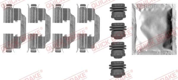 Set accesorii, placute frana QUICK BRAKE 109-0012