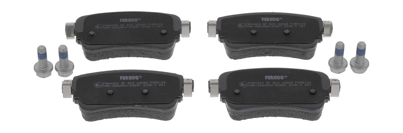 set placute frana,frana disc FERODO PREMIER ECO FRICTION FVR5120