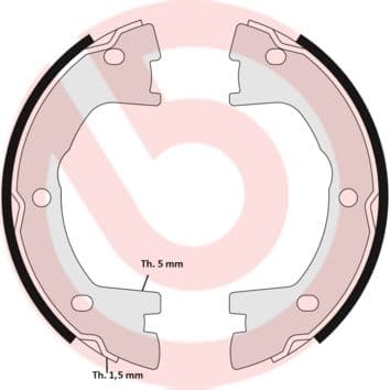 Set saboti frana, frana de mana BREMBO ESSENTIAL LINE S A6 506