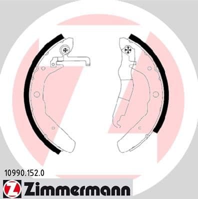 Set saboti frana ZIMMERMANN 10990.152.0
