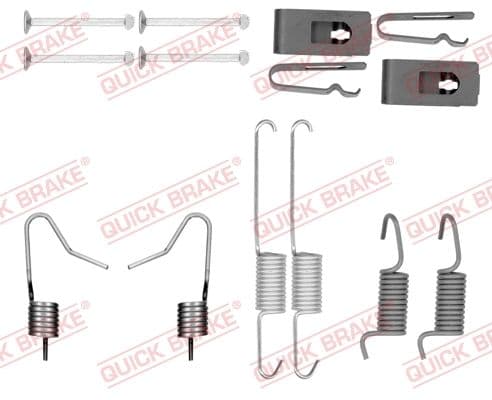 set accesorii, saboti frana parcare QUICK BRAKE 105-0898