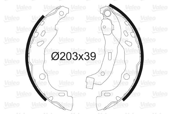 Set saboti frana VALEO 562810