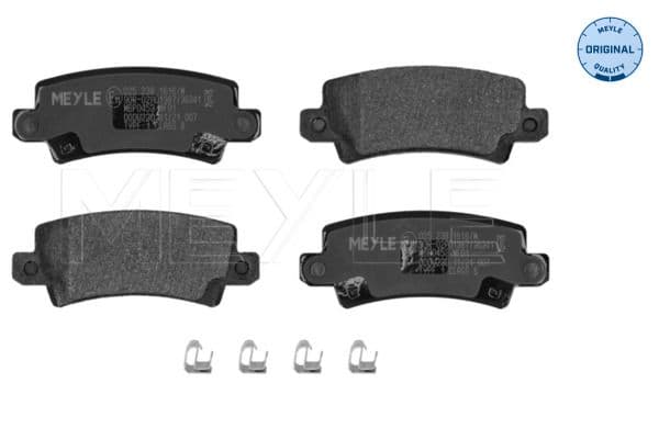 set placute frana,frana disc MEYLE -ORIGINAL: True to OE. 025 238 1616/W