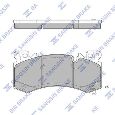 set placute frana,frana disc HI-Q SP4546