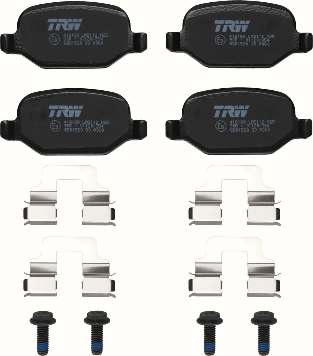 set placute frana,frana disc TRW GDB1520