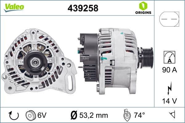 Generator / Alternator VALEO 439258