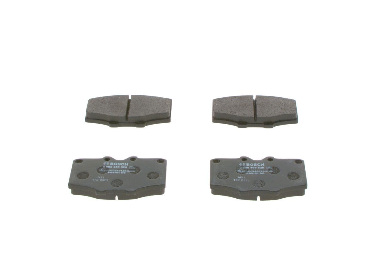 set placute frana,frana disc BOSCH 0 986 468 520