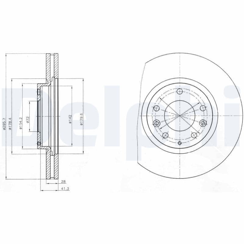 Disc frana DELPHI BG4256