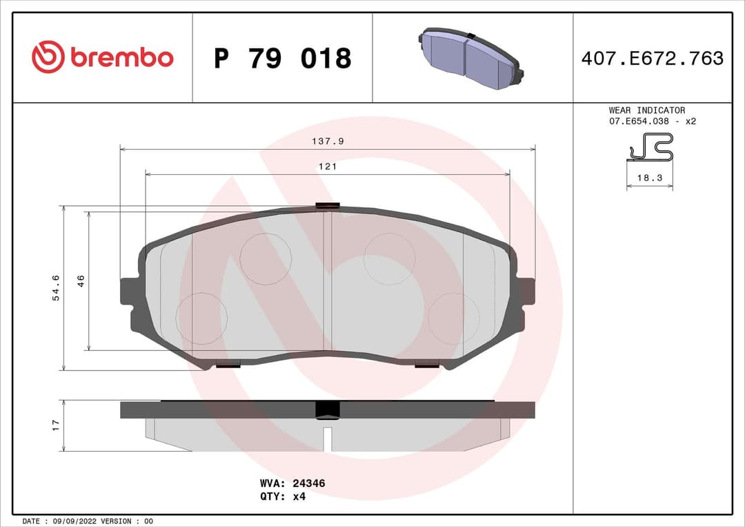 set placute frana,frana disc BREMBO PRIME LINE P 79 018