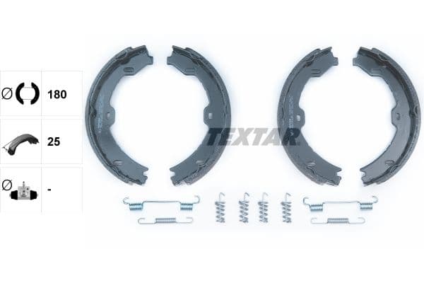 Set saboti frana, frana de mana TEXTAR 91058800