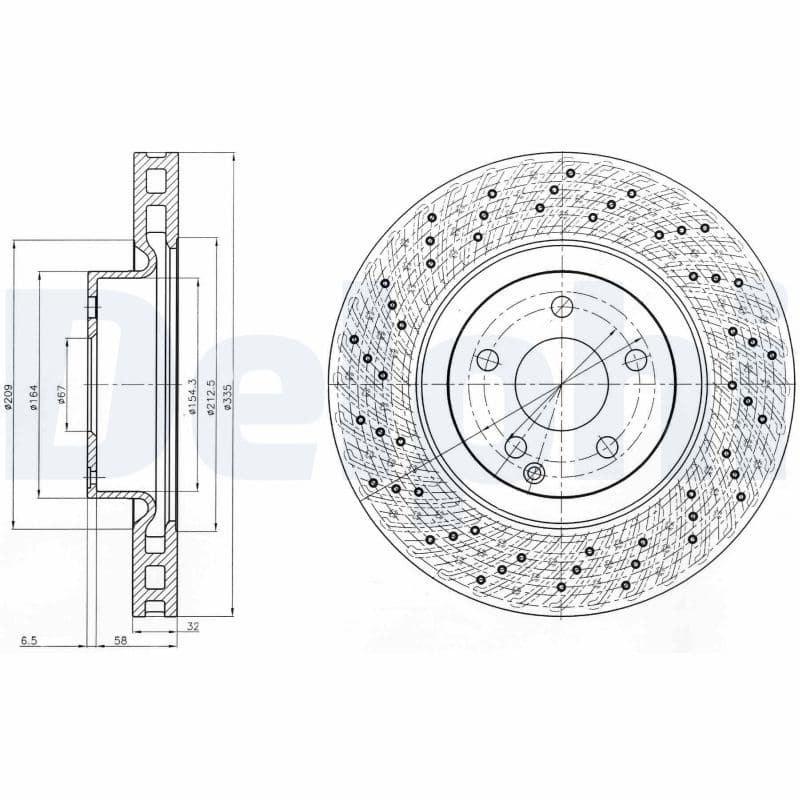 Disc frana DELPHI BG9093C