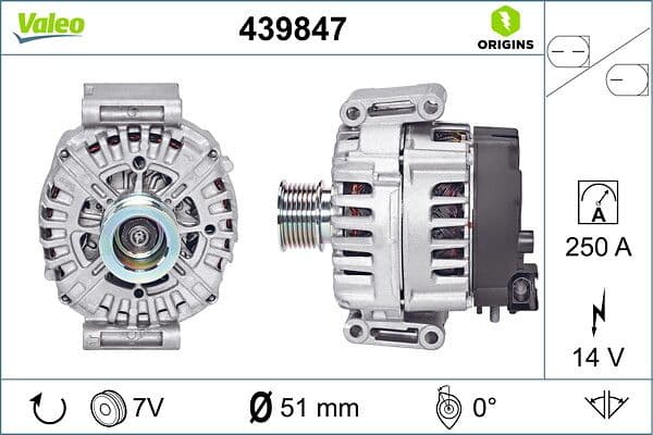 Generator / Alternator VALEO 439847