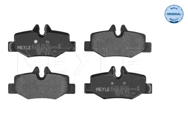 set placute frana,frana disc MEYLE -ORIGINAL: True to OE. 025 240 0817