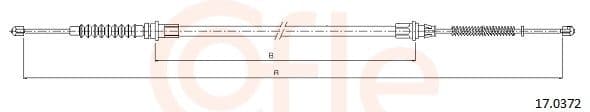 Cablu, frana de parcare COFLE 17.0372