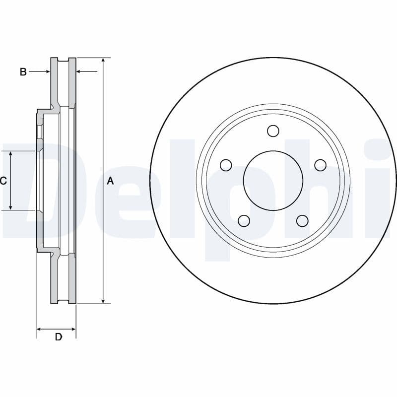 Disc frana DELPHI BG4678C