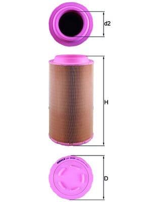 Filtru aer MAHLE LX 2020