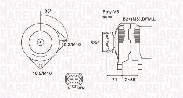 Generator / Alternator MAGNETI MARELLI 063731960010