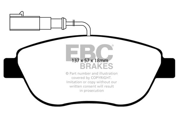 set placute frana,frana disc EBC Brakes DP41383R