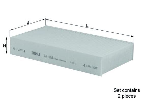Filtru, aer habitaclu KNECHT LA 168/S
