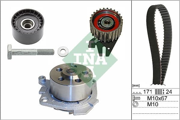 Set pompa apa + curea dintata Schaeffler INA 530 0606 30