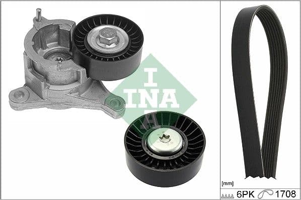 Set curea transmisie cu caneluri Schaeffler INA 529 0184 10