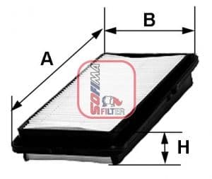 Filtru aer SOFIMA S 3380 A