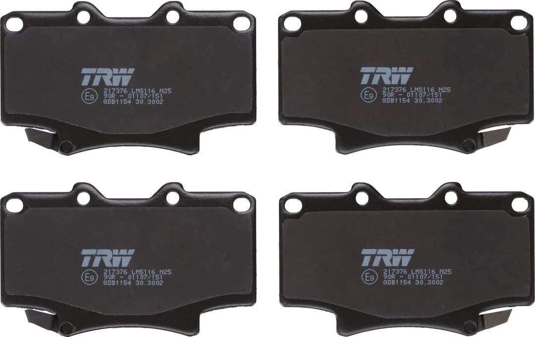 set placute frana,frana disc TRW GDB1154