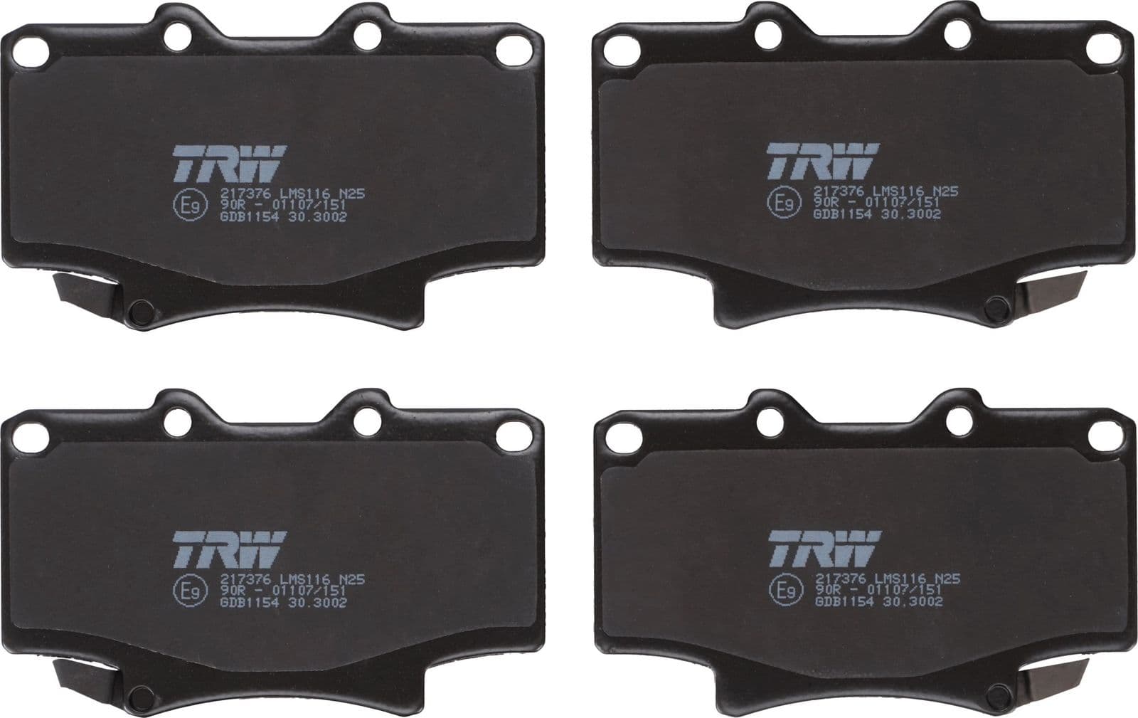 set placute frana,frana disc TRW GDB1154