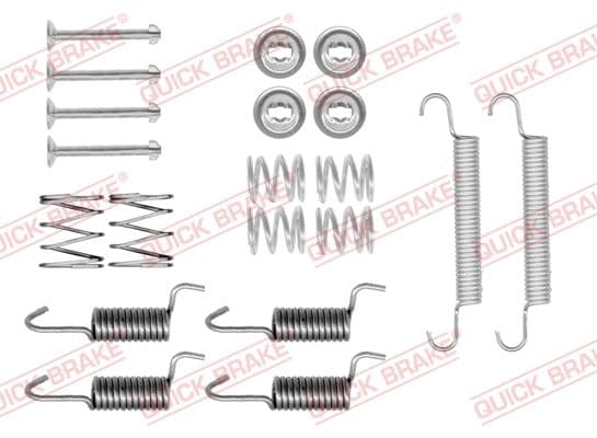 set accesorii, saboti frana parcare QUICK BRAKE 105-0899