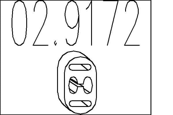 tampon cauciuc,amortizor esapament MTS 02.9172