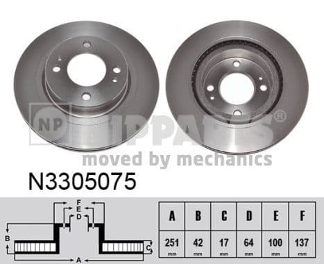 Disc frana NIPPARTS N3305075
